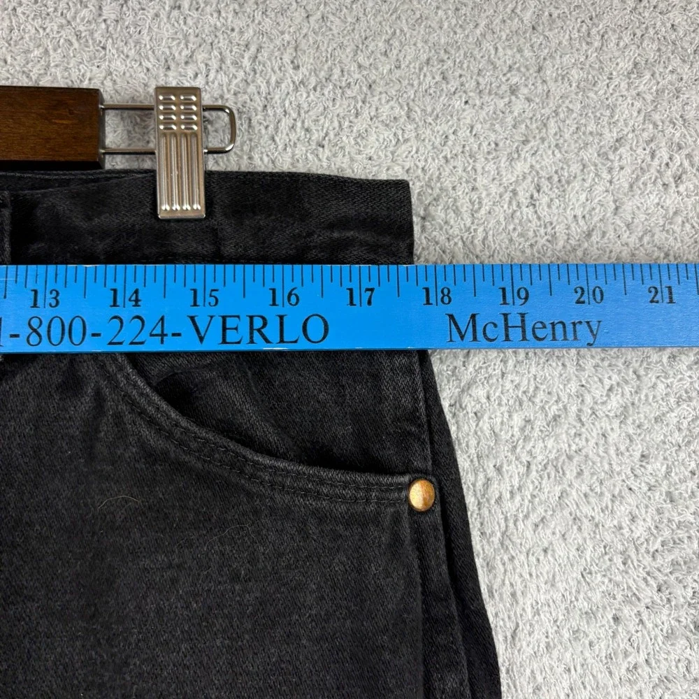 Wrangler Jeans Mens 35x32 Black 13MWZ Cowboy Cut Original Fit Denim Patch